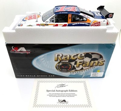 MOTORSPORTS AUTHENTICS NASCAR TONY STEWART #14 BURGER KING 2009 HANDSIGNIERT 1/24