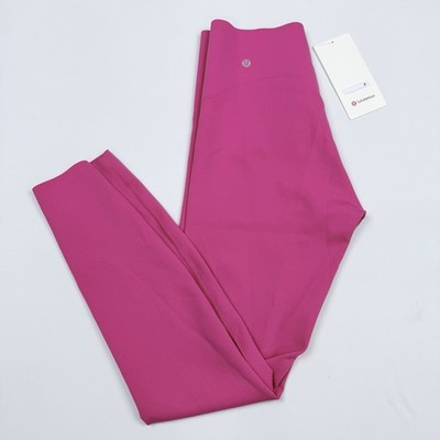 Lululemon Glow Up HR Tight Womens Size 8 Raspberry Pink High Rise 28'' Inseam NEW