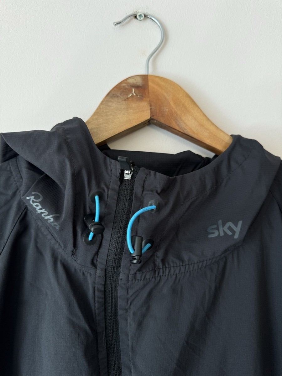 Rapha Spray Jacket Team Sky Light Cycling Windbreaker Size Men's