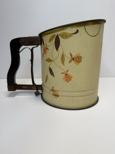 Vintage Jewel Tea AutumnLeaf Flour Sifter - Works