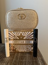 Christian Dior 2025 Golden DIOR Holiday Cosmetic Clutch Stars  Box w/ Mascaras