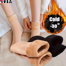 4Pairs Women Lady Winter Snow Boot Socks Warm Plush Thermal Socks Thick Fleece