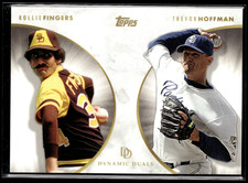 Topps Dynamic Duals Baseball Base Card 27 Rollie Fingers / Trevor Hoffman - PR: 