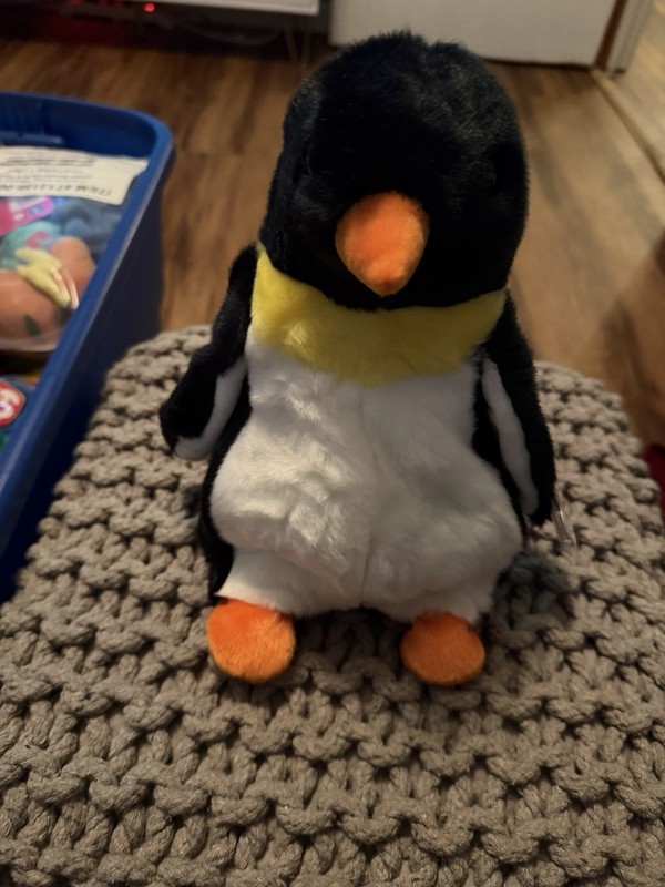 TY BEANIE BUDDY "WADDLE" the Penguin 10" Stuffed Plush Toy Animal 1998