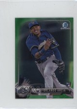 2017 Bowman Chrome Minis Base Rookies Green Refractor /99 Orlando Arcia #41 1m01