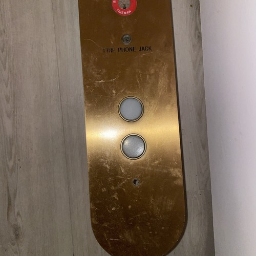 Call Button Plate And Button (brass) 3ft Long-24v—120v Lights - Picture 3 of 5