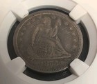 1855  25C  Seated Liberty Silver Quarter  PGA XF 45 Philadelphia   — photo 3