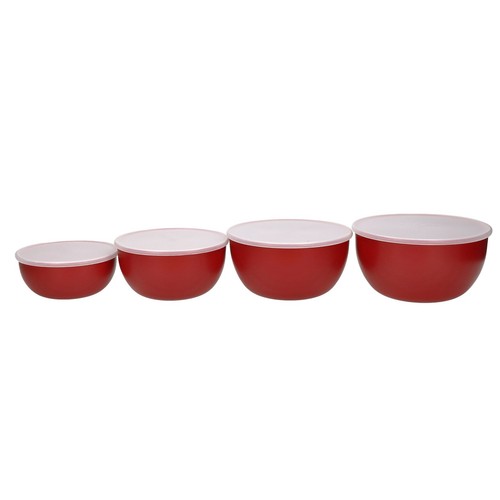 NEW KitchenAid Mixing Prep Bowls w/Lids Set 4pce - Picture 3 of 3