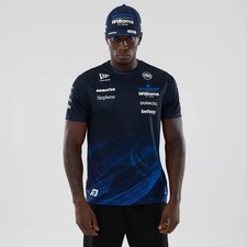 Williams F1 2026 Official New Era Teamwear Alex Albon T-Shirt Tee Jersey Blue