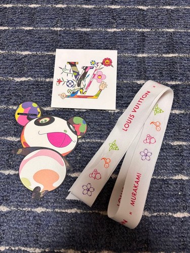Louis Vuitton x Takashi Murakami Sticker & Wrapping Set 6pcs + Ribbon Panda 20th
