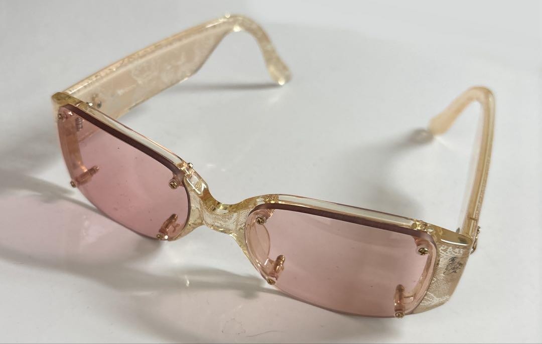 Rare Vintage 90s Vivienne Westwood Sunglasses Pink Lace Pattern