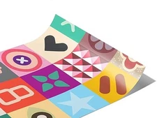Rwraps Multicolored Mosaic Rummage Sale Gloss Vinyl Film Wrap 59in x 6in Vinyl
