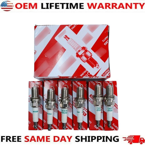 6 PCS Genuine DENSO Iridium Spark Plugs OEM 90919-01210 SK20R11 3297 for Toyota
