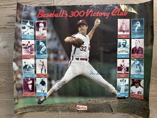 Steve Carlton autographed 1983 Baseball’s 300 Victory Club 22x28 poster