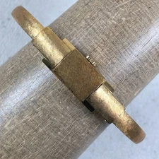 Vintage Bucherer Women Gold Tone Rectangular Mechanical Wind 11mm Watch 5 3/4"