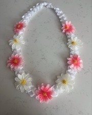Pink Flower Lei For Any Occasion/Birthday/graduation/gender Reveal /baby Shower