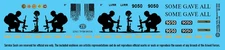 N Scale - Lycoming Valley #9050 Memorial Unit Decals