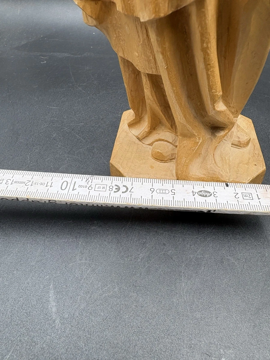 Sakrale Schnitzerei Maria Figur Jesuskind Lindenholz 31 Cm Hoch