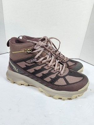 Merrell Speed Eco Mid Hiking Shoes Women's 8 Purple