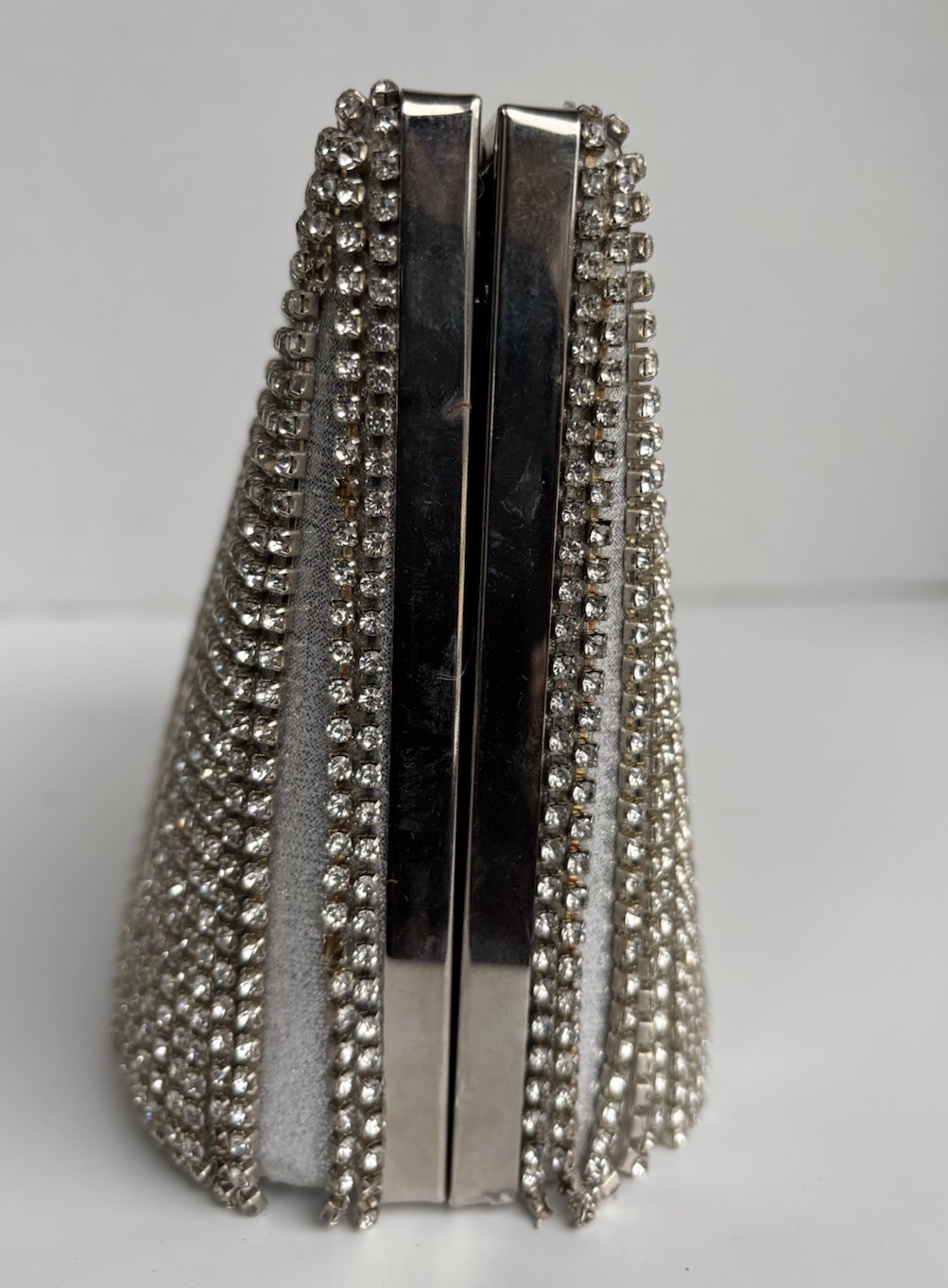 Rhinestone Dangling String Evening Handbag Purse … - image 4
