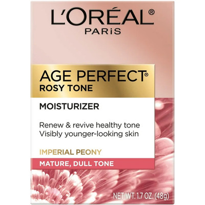 NEW L Oréal Age Perfect Rosy Tone Moisturizer Day Frag Free, 1.7 oz NIB Sealed