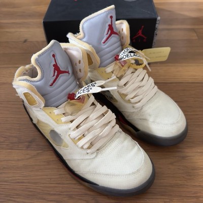 Air Jordan 5 Off White Sail size 8