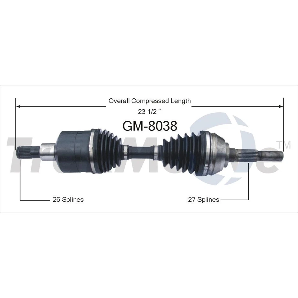 Juego SurTrack par de ejes delanteros CV para Chevy GMC Jimmy Sonoma Isuzu Hombre Foto 2 de 3