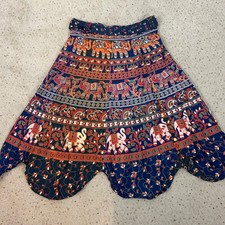 NEW Gypsy Rose Wrap A-Line Maxi Skirt Boho Hippie Statement One Size Women's