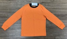 Boys  Long Sleeve Basic Crewneck T-Shirt Orange Ringer Cat  Jack XS M