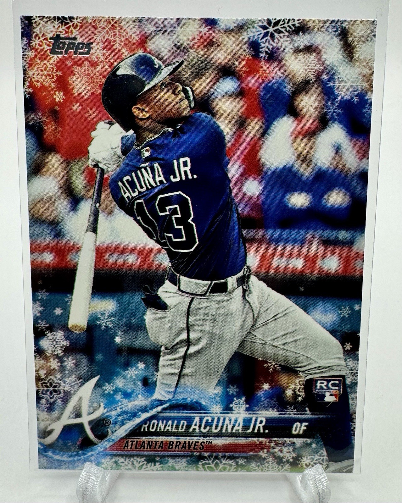 2018 Topps Holiday Wal-Mart Mega Box Ronald Acuna Jr #HMW50 Rookie RC Braves