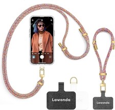 Lawonda 2 Pads UNIVERSAL Cell Phone Adjustable Crossbody Lanyard  Wrist Strap