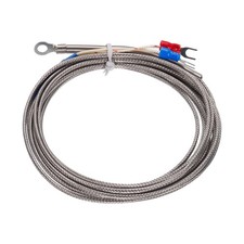 K Type Thermocouple Temperature Sensor 5mm Ring 10ft Wire 0 to 600 C