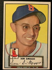 1952 TOPPS BASEBALL SET  #22 Dom DiMaggio, Boston Red Sox