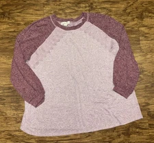 Indigo Rose Blouse Size 3X Women Plus Pink Preowned 