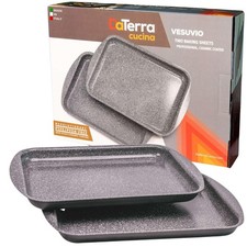 DaTerra Cucina Nonstick Ceramic Baking Sheet Twin Pack 16x11x1