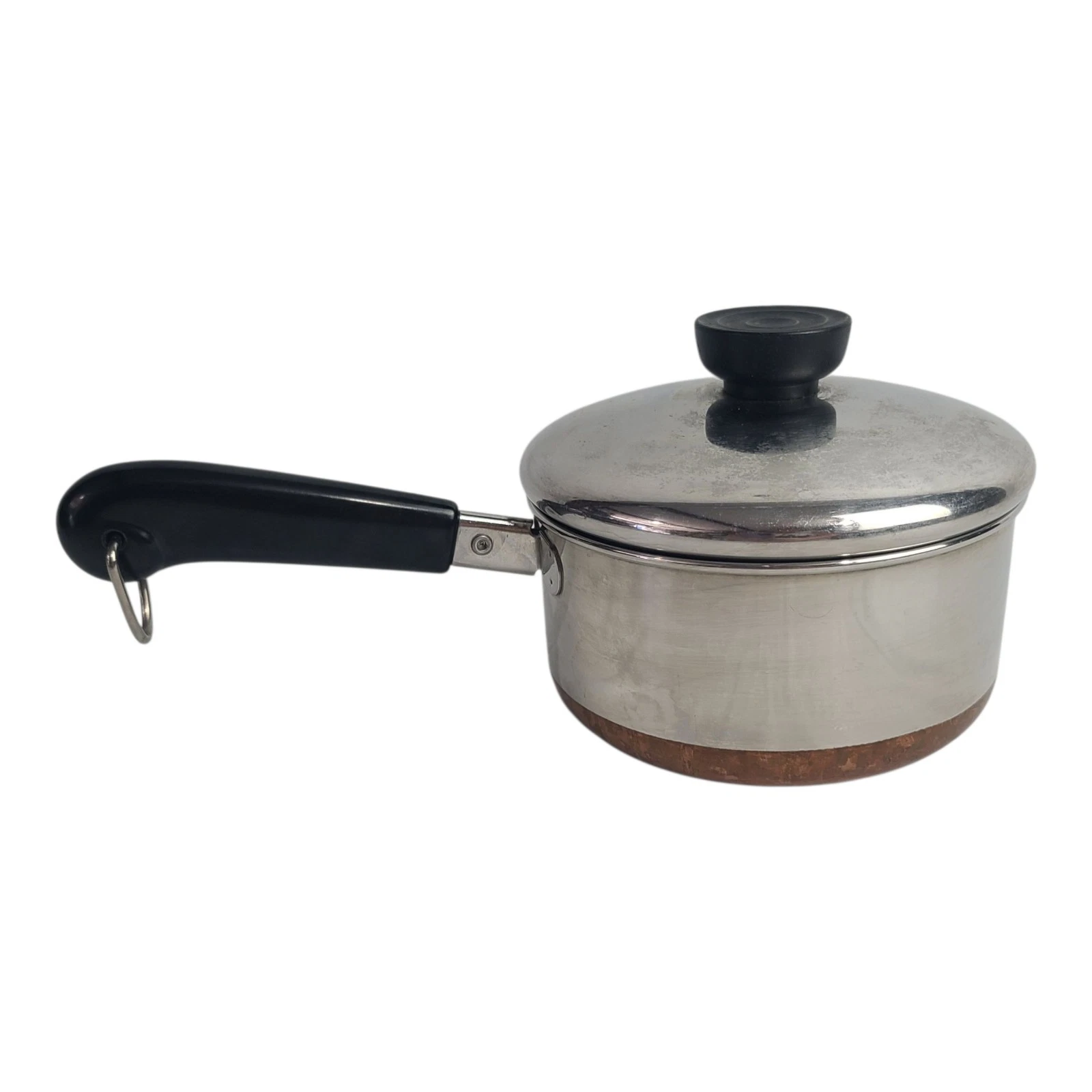 Revere Ware 1801 Copper Bottom 1 Quart Stainless Steel Sauce Pan & Lid