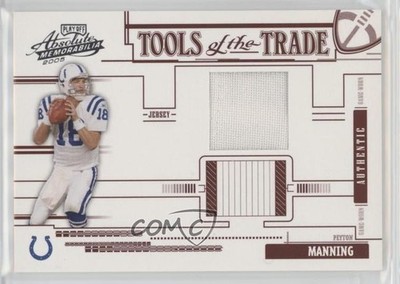 2005 Playoff Absolute Memorabilia Red Materials 97/100 Peyton Manning HOF 1o23