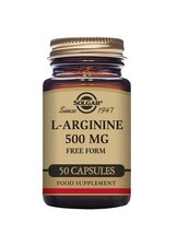 Solgar L-Arginin 500 mg pflanzliche Kapseln - 50 Stück (1er Pack), Gold