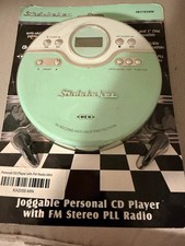 Studebaker SB3703MW Joggable Personal CD Player Mint Green/White  New  Green