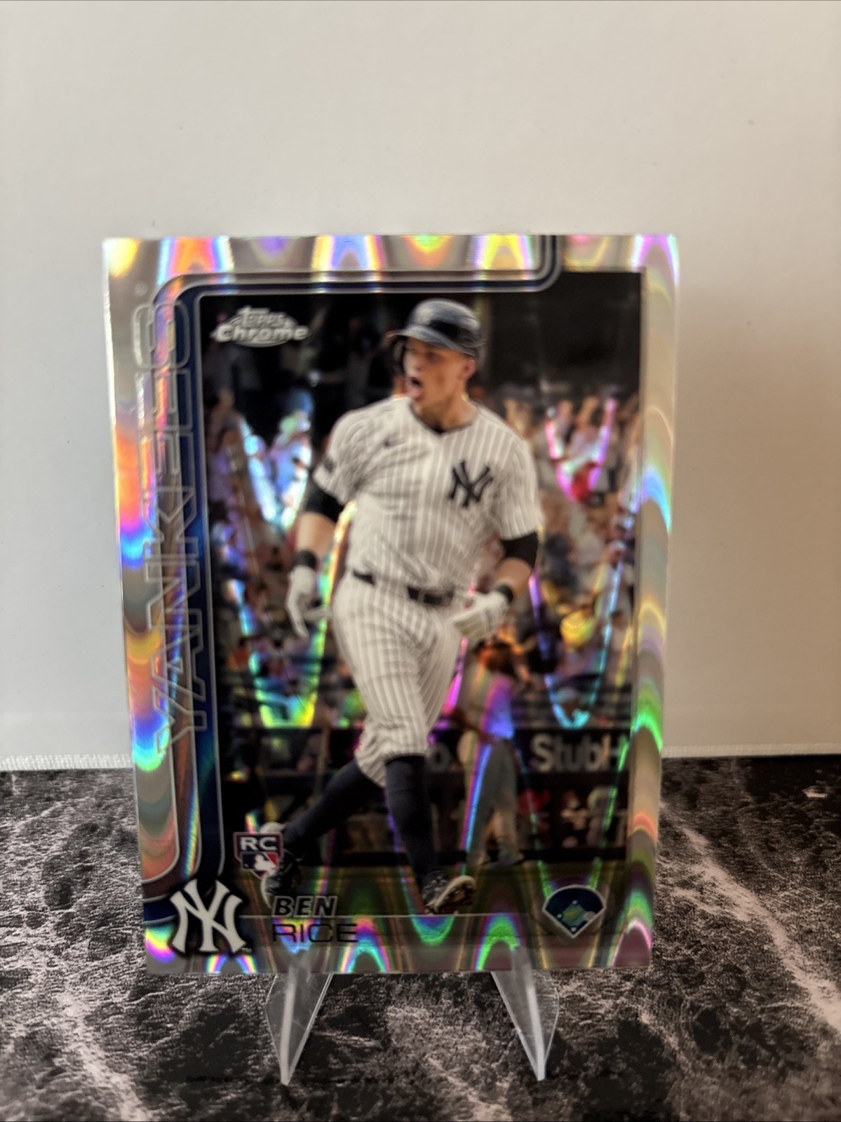 2025 Topps Chrome - Ben Rice #139 RayWave Refractor (RC)