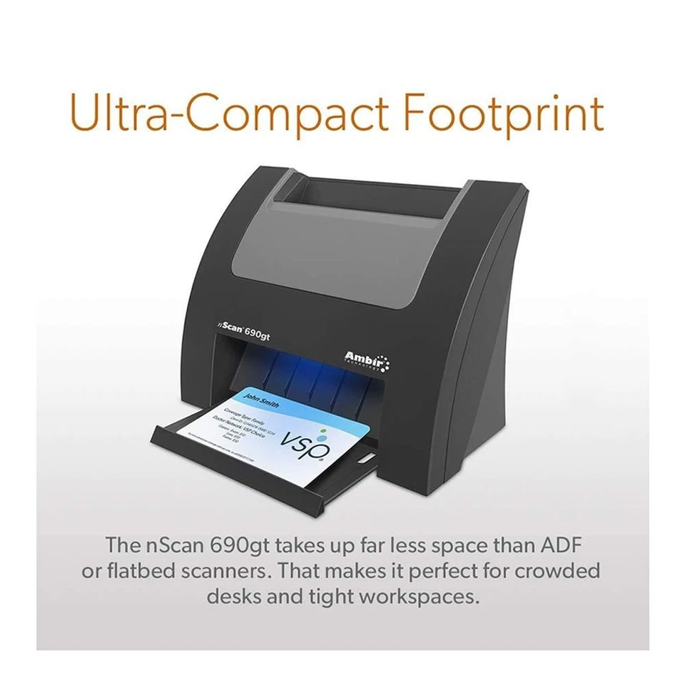 L😱😱K Ambir Ds690GT-AS NSCAN 690GT DUPLEX ID CARD SCANNER AMBIRSCAN: VERTICAL - Image 3 of 3