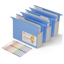 Extra Capacity Hanging File Folders, 3.15" Reinforced Un Blue-3packs 3.15"  8cm  