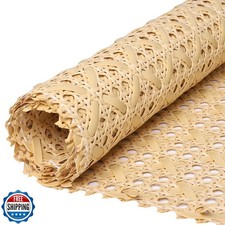 Storystore Rattan Webbing Roll, 16.5"Wx40"L Woven Open Rattan Mesh PE Cane We