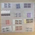 US Stamp Plate Block Lot 12 Blocks MNH MH Mint Collection Glassines Vintage
