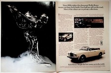 Rolls-Royce Vintage Print Advertisement 1983 Classic Car Collectible