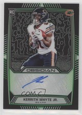 2019 Panini Obsidian Rookie Electric Etch Green 43/50 Kerrith Whyte Jr Auto a8r