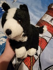 Animal Alley Boarder Collie Black And White Puppy Dog Realistic Flawed