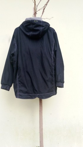 Giacca Nike blu logo giallo fluoTaglia M con cappuccio removibile - Foto 4 di 12