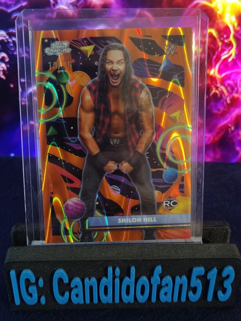 2026 Topps Cosmic Chrome WWE SHILOH HILL ROOKIE Orange Galactic Refractor /25 RC