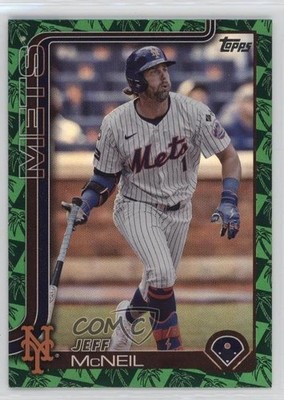 2025 Topps Series 1 Spring Training Green Foilboard 86/99 Jeff McNeil #149 0y3r